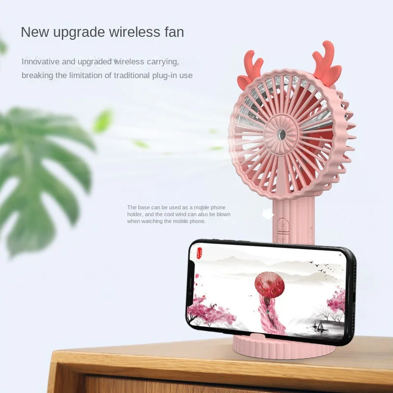 Battery Portable Water Spray Mist Fan Electric USB Rechargeable Handheld Mini Fan Cooling Air Conditioner Humidifier Fan
