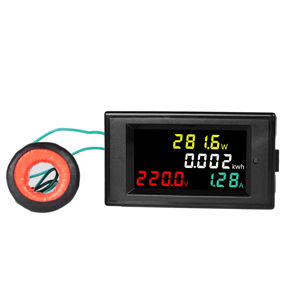 SPM002 4 in 1 LCD Digital HD Color Screen multifunction meter, Voltmeter, Ammeter, power meter,  KWH meter 100A 80-300, 300-450V
