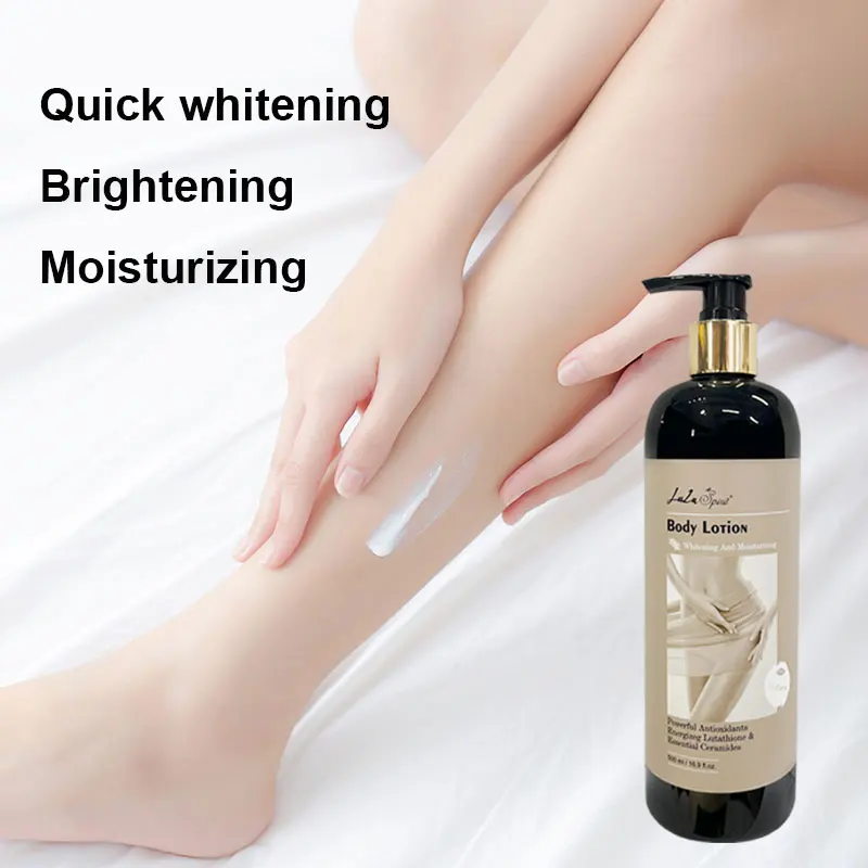 Custom Private Label Organic White Bodi Lotion Remove Spots Body Cream Moisturizing Milk Whitening Body Lotion For Black Skin
