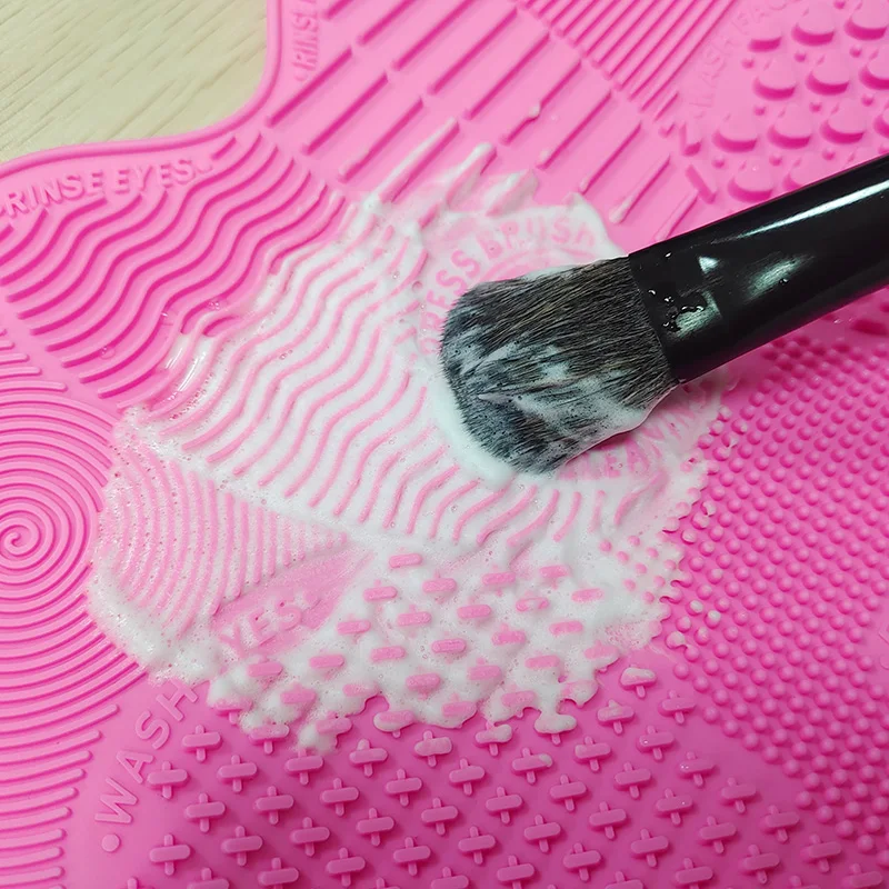 Оптовая продажа, косметический инструмент в форме яблока, силиконовая Кисть для макияжа, инструмент для очистки, Кисть для макияжа, коврик для мытья