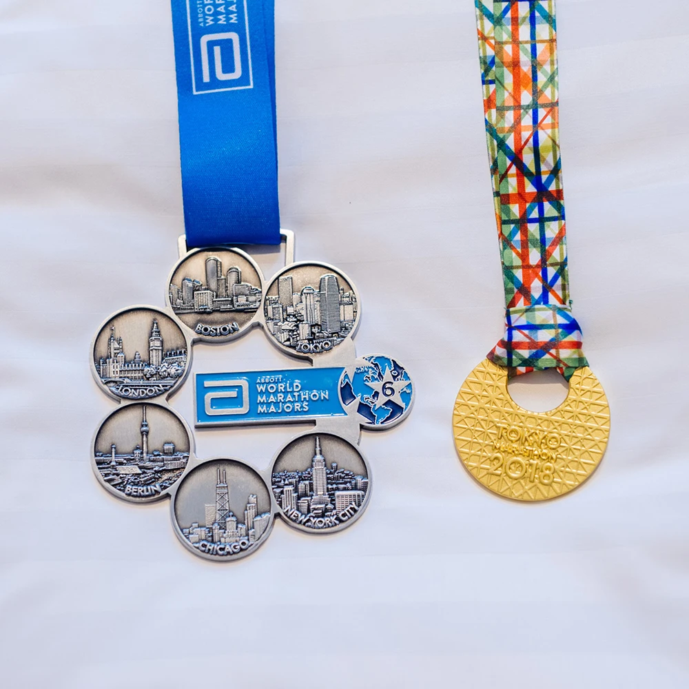 Производитель на заказ чудесная металлическая 3D марафонская спортивная медаль