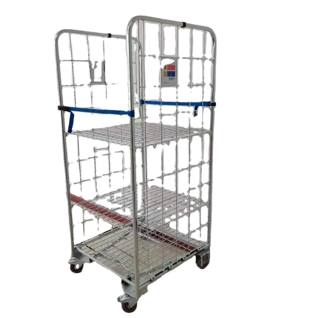 Высокое качество, заводская цена, стальная проволочная сетка, оцинкованная поверхность, двухсторонняя рулонная клетка