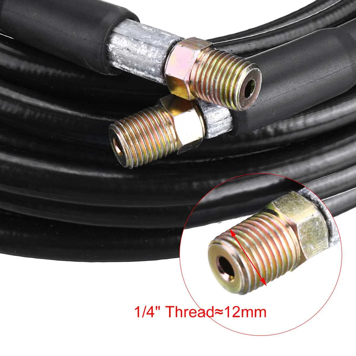 China Jet Wash High Pressure Steel Washer Hose Car Washer Pipe Line Cleaning Kit Sewage Jet Hose Pipe Cleaner