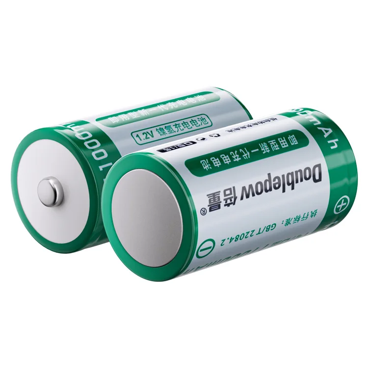 Doublepow 1.2V D Size High Capacity 11000MAH NIMH Rechargeable Battery for Home Appliances and Consumer Electronics