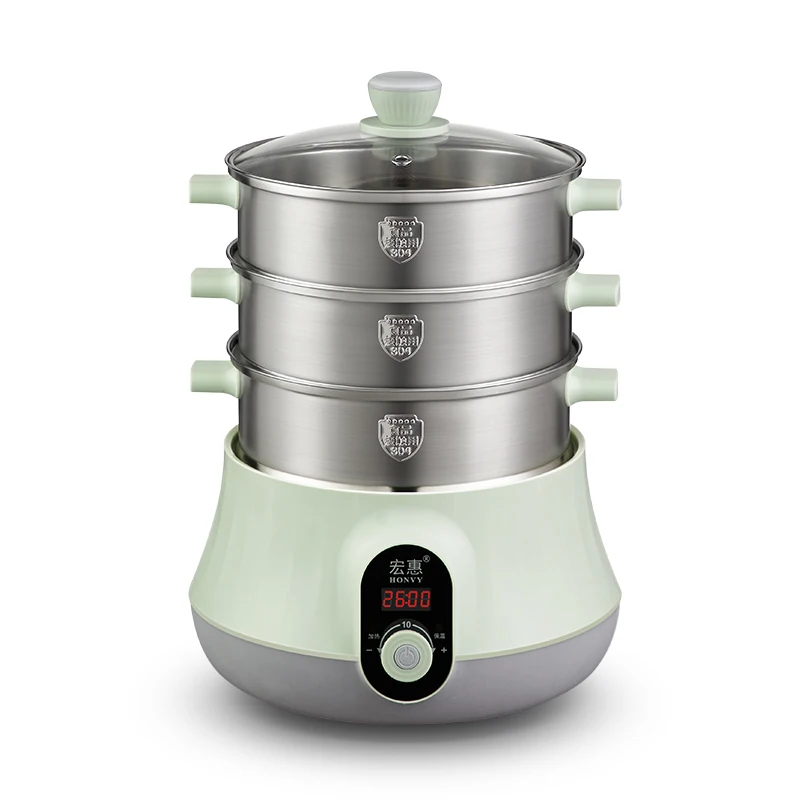 Large Capacity Speedy Automatic Couscous Electric 304 Stainless Steel Food Steamer with keep warm function rice steamer machine