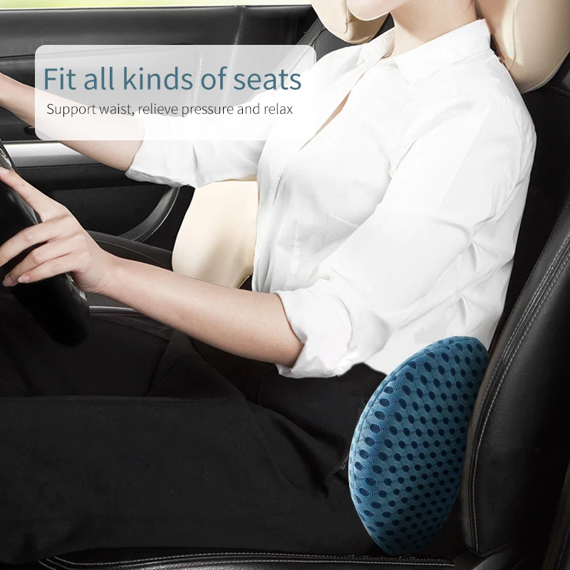 memory foam lower back pain relief lumbar support cushion pillows support correct posture back rest pillow