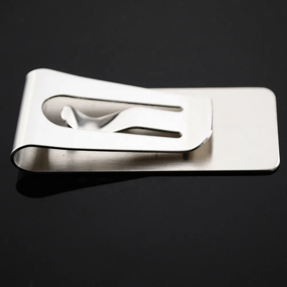 
Blank silver Stainless Steel Money clip with free laser engraving 
