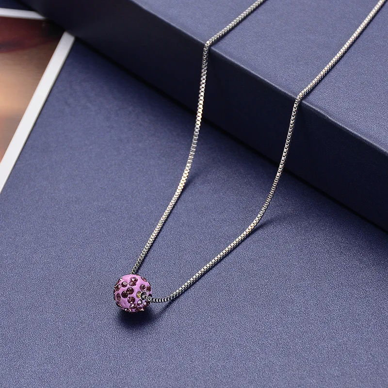 Explosion exquisite jewelry Shambala diamond ball pearl necklace diamond clavicle chain stall supply spot wholesale