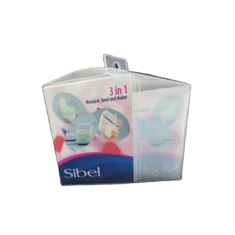 Hot Selling Transparent PET Plastic Gift Box Easy Folding Recycled Materials Embossed Printing for Blister Use