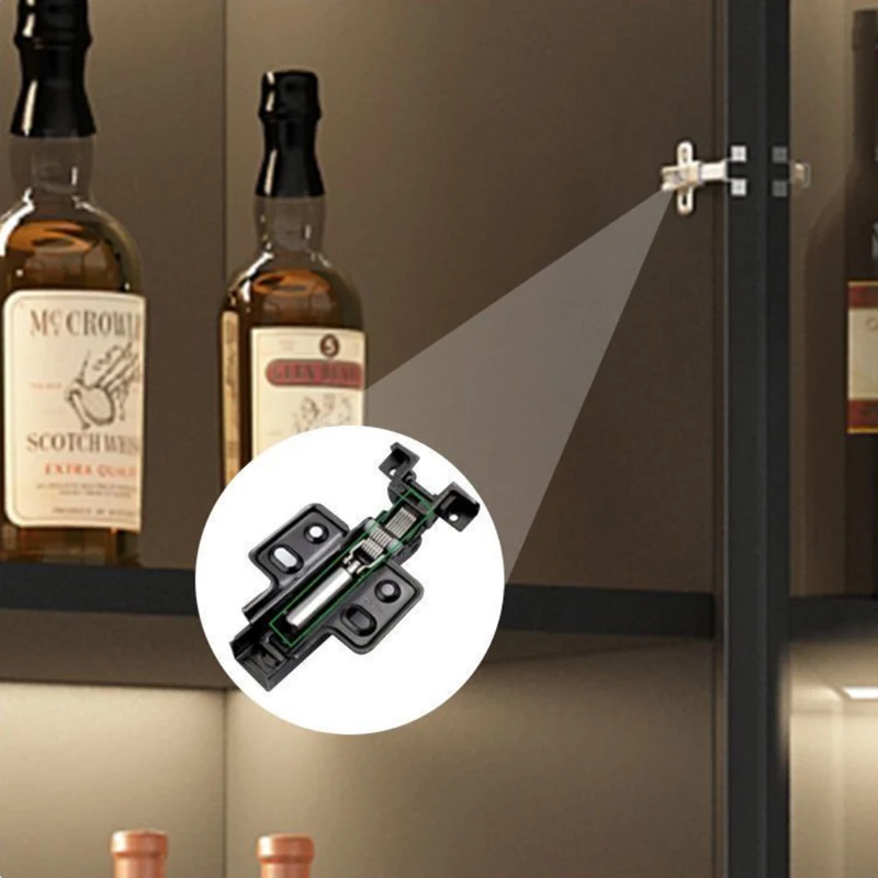 Elegant LED Glass Shelves for Bedroom Wardrobes, Living Room Decor, and Wine Storage