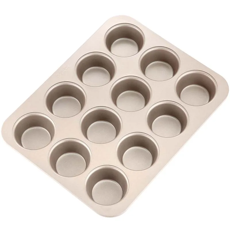 
CHEFMADE China Cheap Bakeware Baking Pan Tray Square Mini Loaf Brownies Tin Muffin Pan For Baking Brownie 