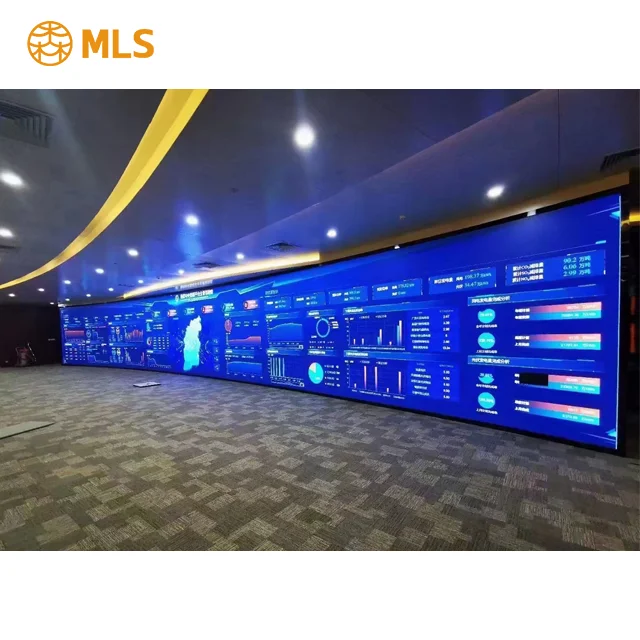 MLS Крытый P1.5 P2 P2.5 P3.9 P4mm гибкий светодиодный экран мягкий модуль изогнутая Светодиодная панель для рекламы