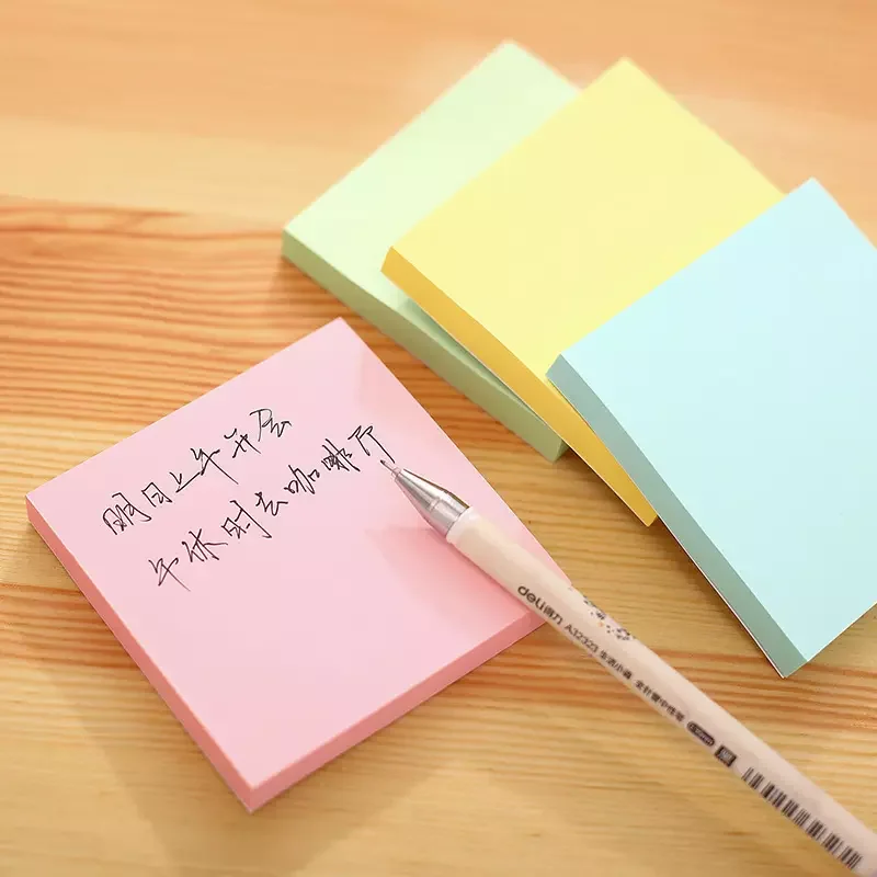 Wholesale Custom 3x3 Inch 100 Sheets Stick Note Pad 76x76mm Colorful Sticky Note For Office School It Sticky Post Notes