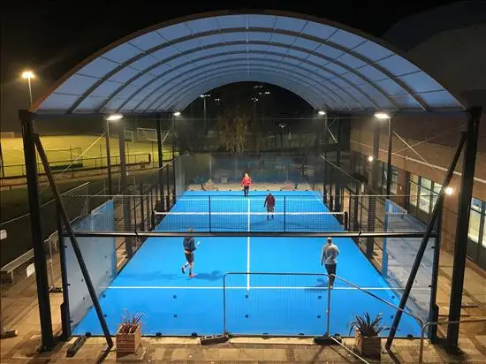 WPT Standard Panoramic Padel Courts Artificial Turf Cancha De Full Padel Tennis Court