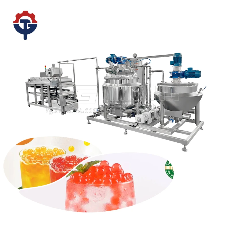 Best selling automatic milk tea popping boba forming machine bubble ball depositing line