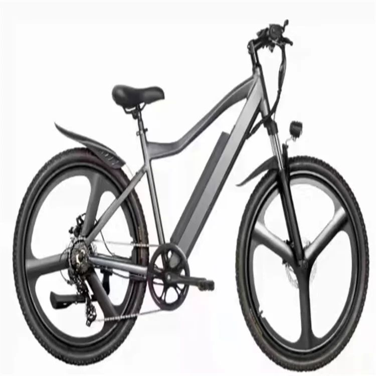 48V Electric Mountain Bike with Central Mid Drive Motor Featuring Suspension Fork and Disc Brake for 350W 500W 750W