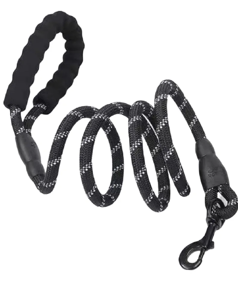 Wholesale Pet Dog Leash Comfortable EVA Handle Strong Small Medium Large Reflective Nylon Pet Dog Rope Leash for Dogs