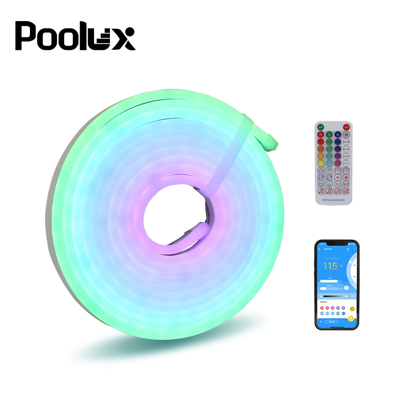 16 4 футов Открытый RGB подводный Канатный свет настоящий IP68 водонепроницаемый неоновый комплект