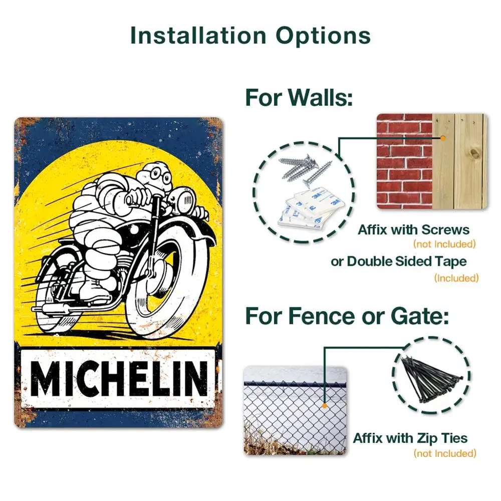 
Metal Signs Plaque Metal Vintage Retro Tin Sign Wall Decor for Garage Bar Pub Man Cave Iron Painting Decorative Plate 