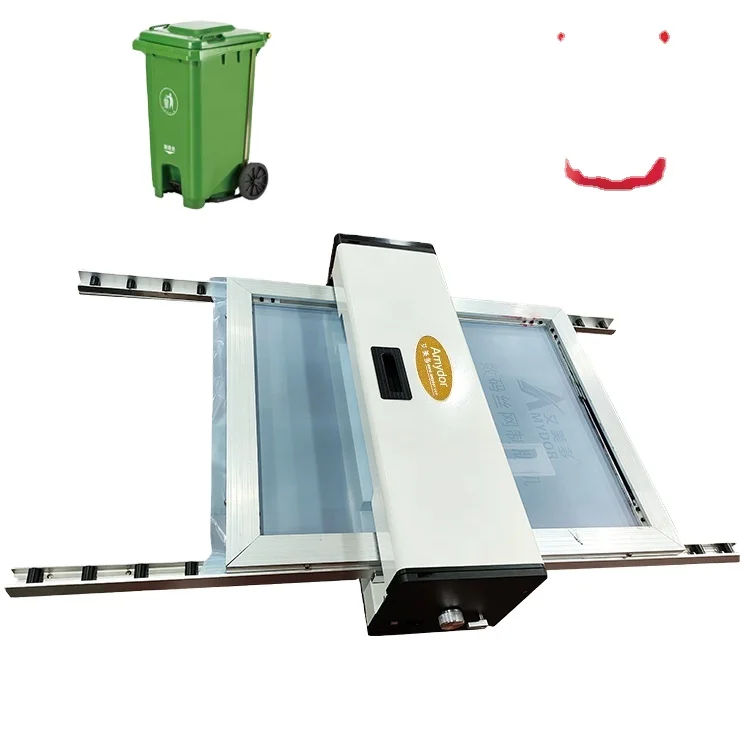 AMD550A  Factory Sale AMD550A Paint Bucket Trash Can Digital Silk Screen Plate Printing Machine