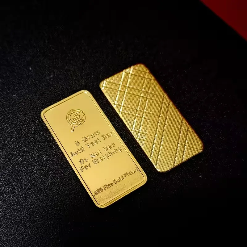 Brass Copper Blank for Engraving Independence Day Items Custom Metal USA Decoration gold plated bar