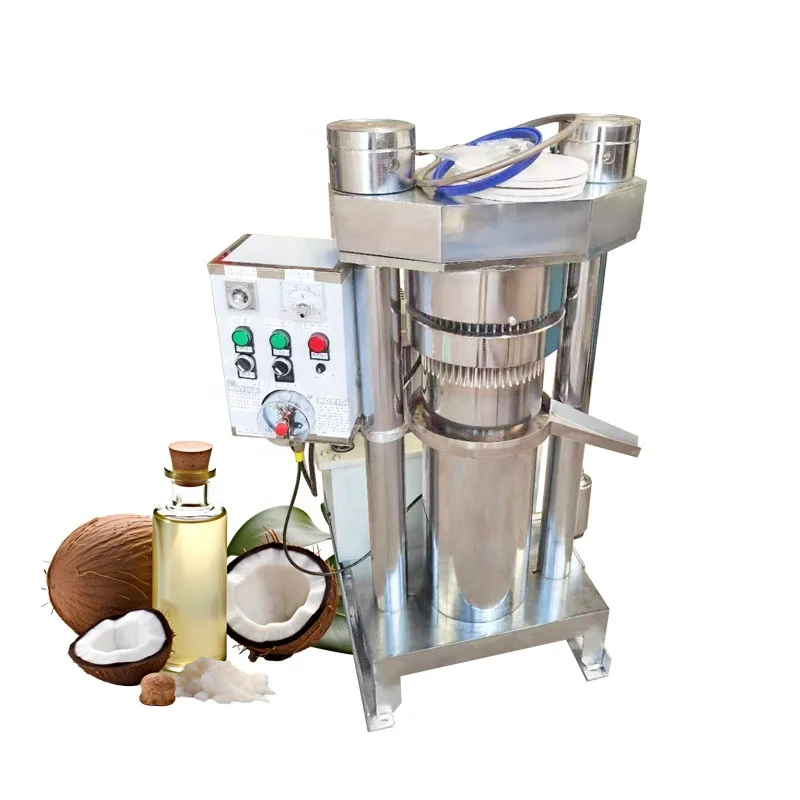 Popular Coconut Copra Oil Press Machine Sesame Walnut Oil Extractor Hydraulic Oil Press