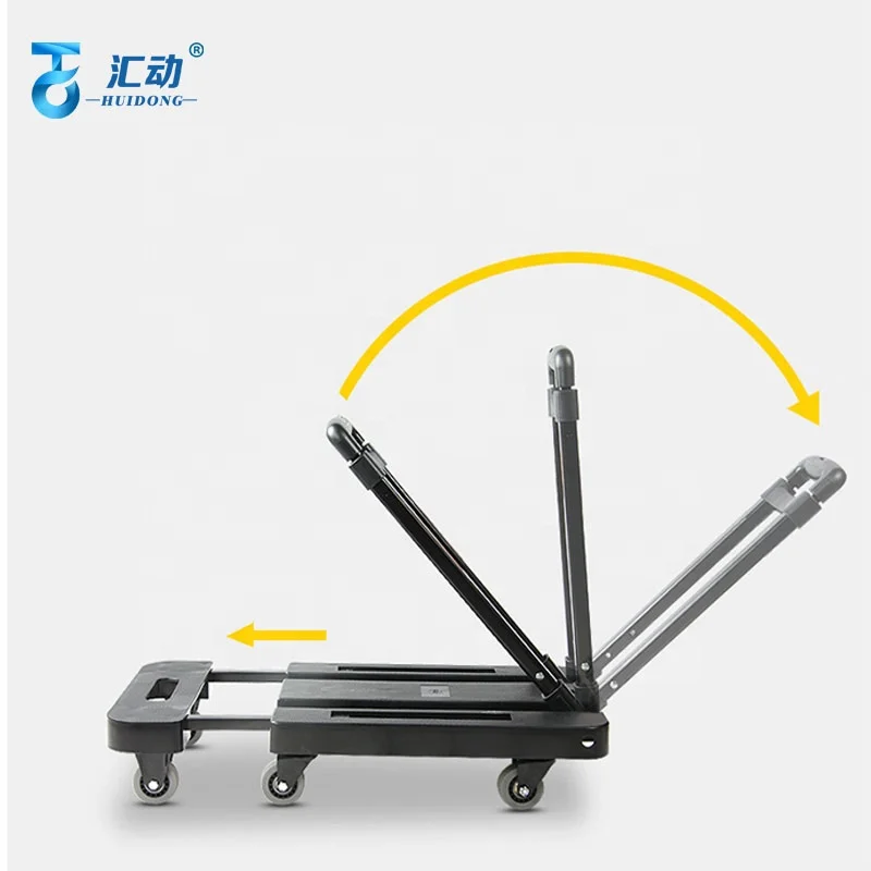 6 колеса красочные регулируемые пластиковые грузовик с плоской платформой сплав железа складной тележки складная корзина для покупок, тележка нагрузки 200 кг