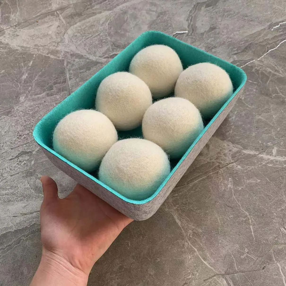 best selling products 2023 in canada new  laundry products handmade wool dryer balls wholesale felt balls laundry products