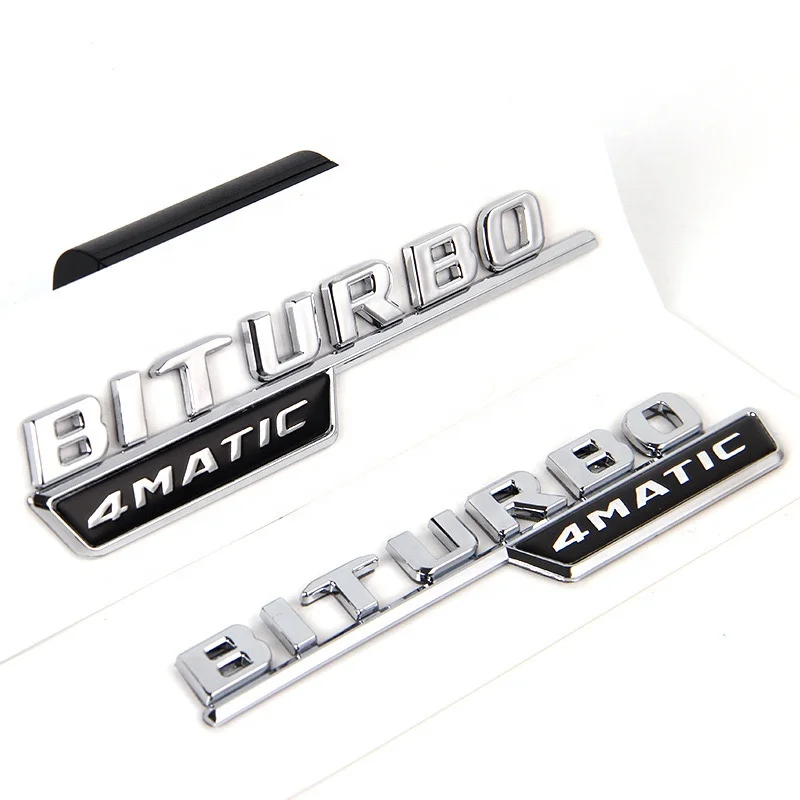 BITURBO 4 буквы эмблемы значки подходят для Mercedes Benz AMG
