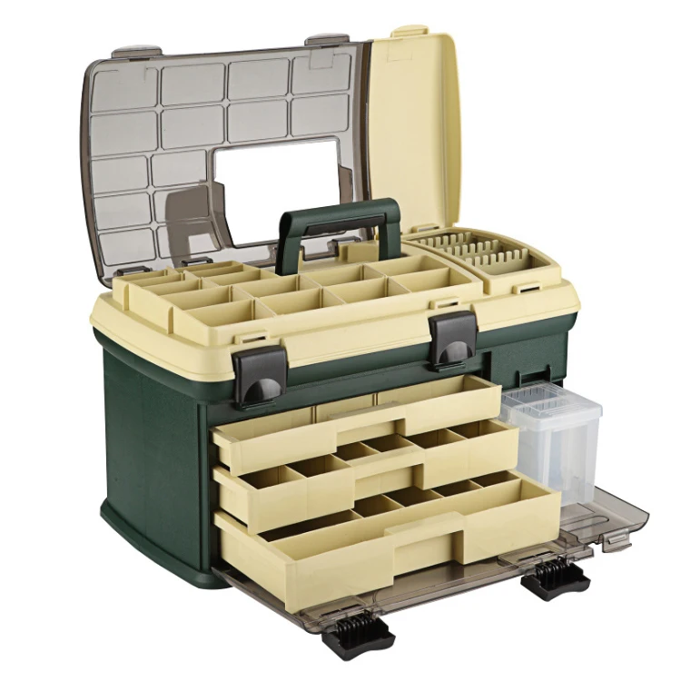 WEIHE high quality wholesale sea solid material food grade hooks set large capacity fishing box for bait