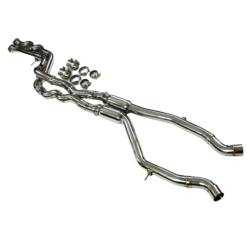 Труба средней длины для BMW M3/M4 F80 F82 F83 S55 3 0 T 2014-2019 выхлопная труба 304 выхлопной системы автомобиля из нержавеющей стали