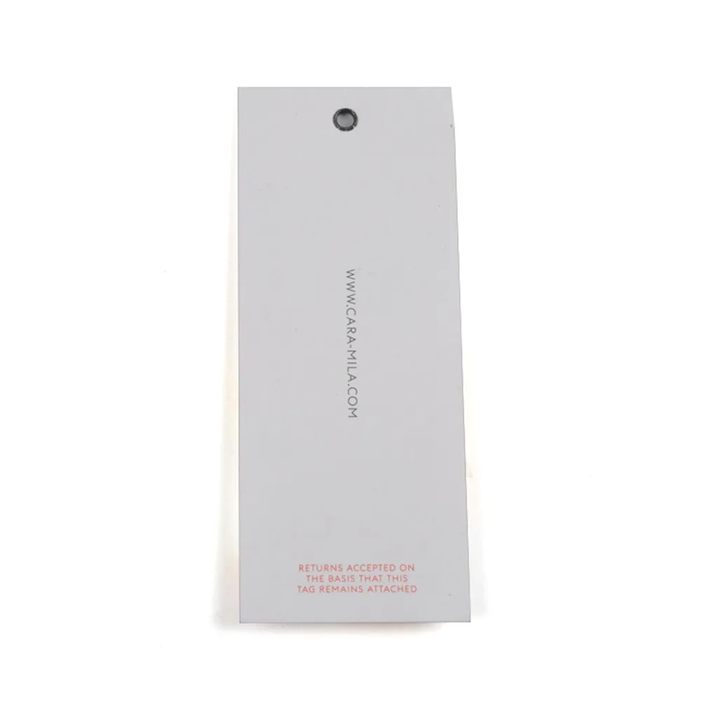 Supplier Free Design Best Service Custom Clothing Paper Swing Tag Product Hang Tags for Garment