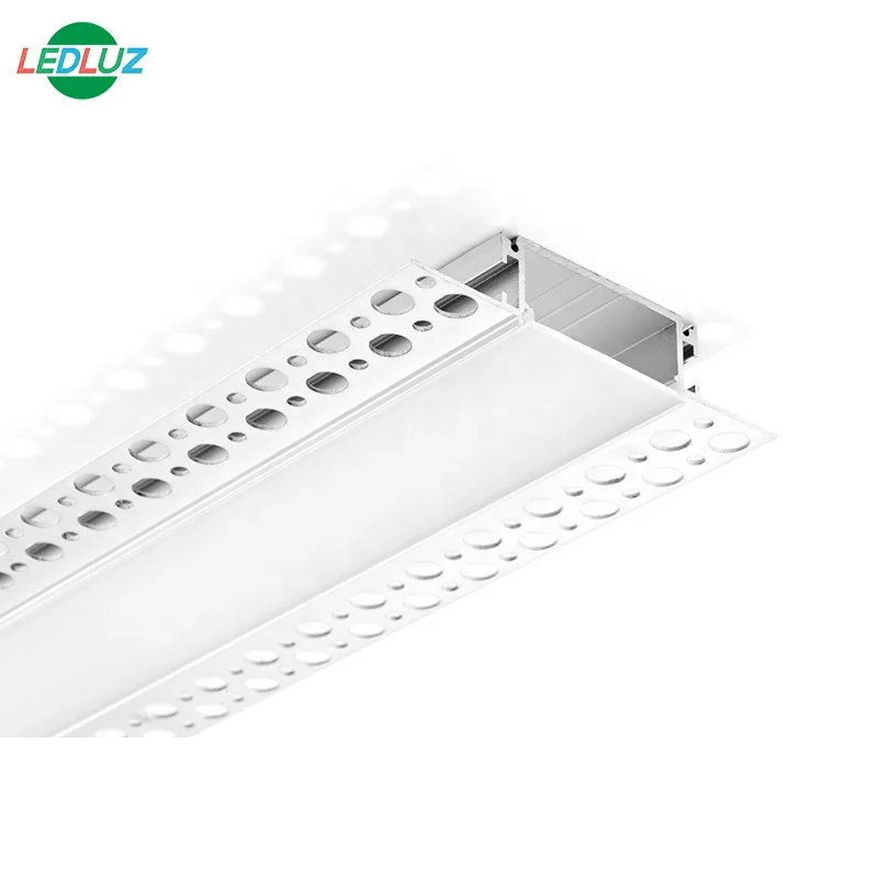 ALP081-R 16mm Trimless Recessed Drywall LED Profile for Double Row 2835 LED Strips