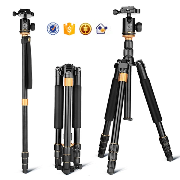QZSD Q999S Camera Tripod Detachable Aluminium Professional Monopod with QZSD-06 Ball Head for Camera Telescope Tripod