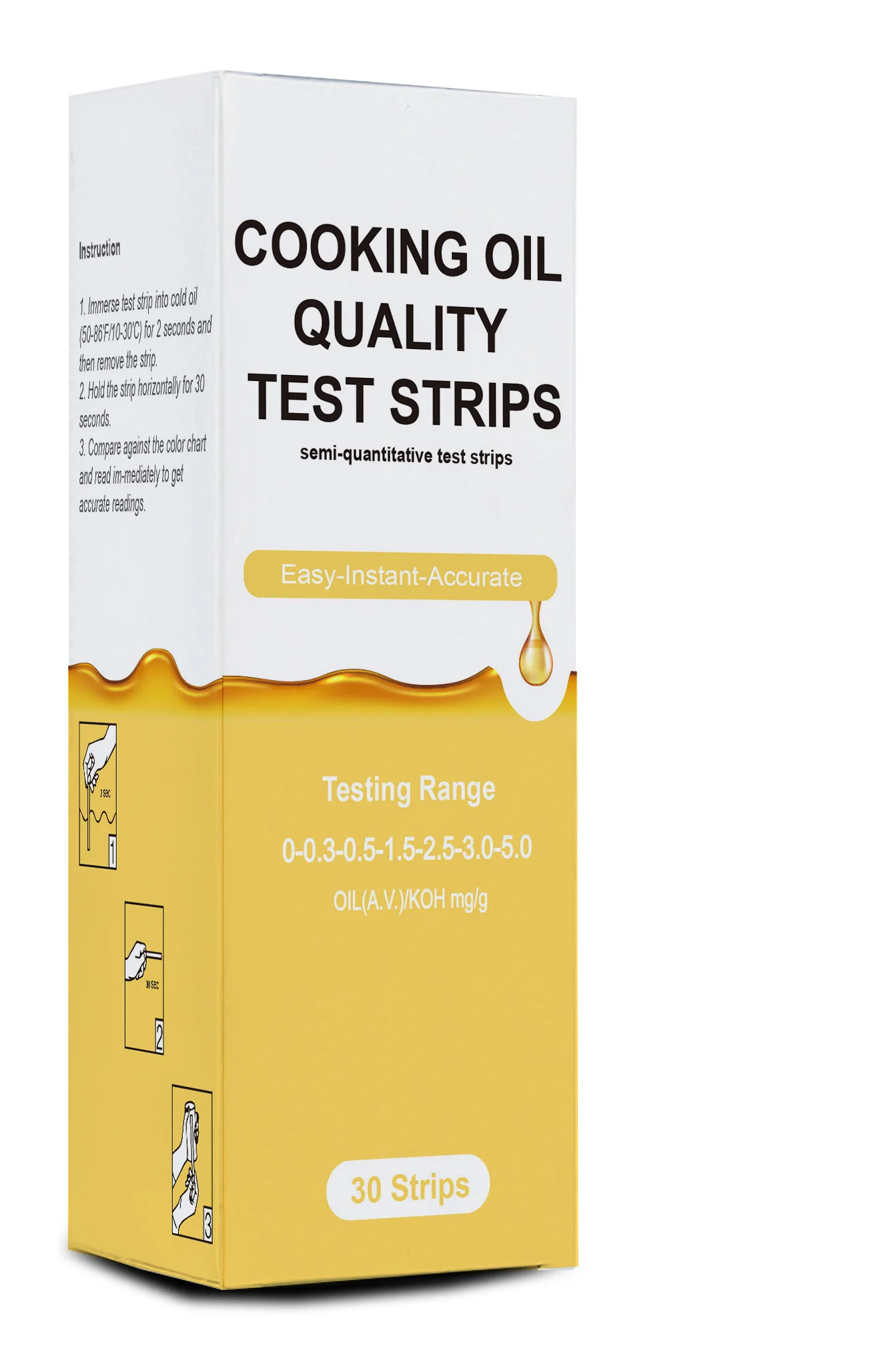 Manufacturer Cooking Oil Quality Test Strip Rapid Testing Kit Free Fatty Acids Fast FFA Test