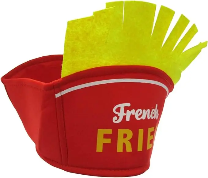 Funny Halloween Cosplay Hat Carnival Theme Party Children Props Headwear Cap Decoration Supplies French fries Food Hat
