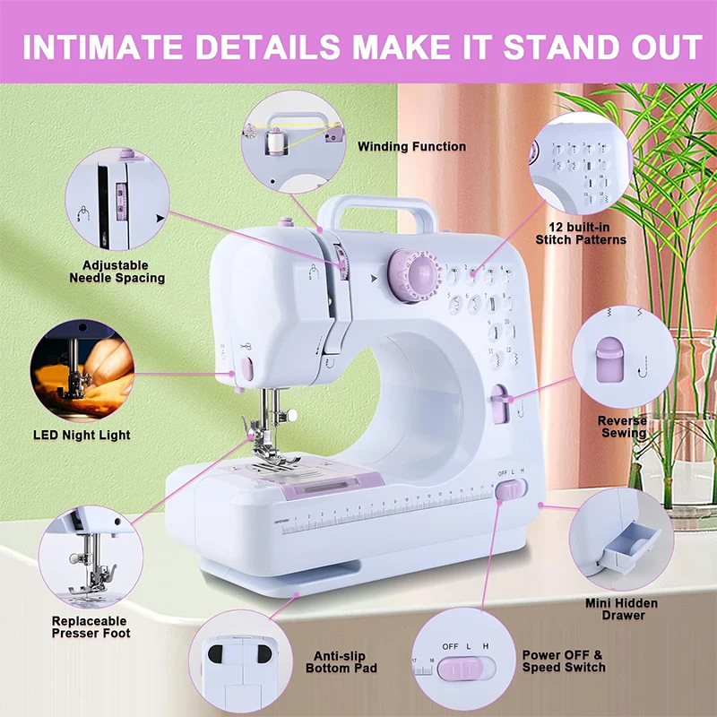 Wholesale Handheld Mini Sewing Machine Mini Size Convenient Multi Function Electric Portable Sewing Machine
