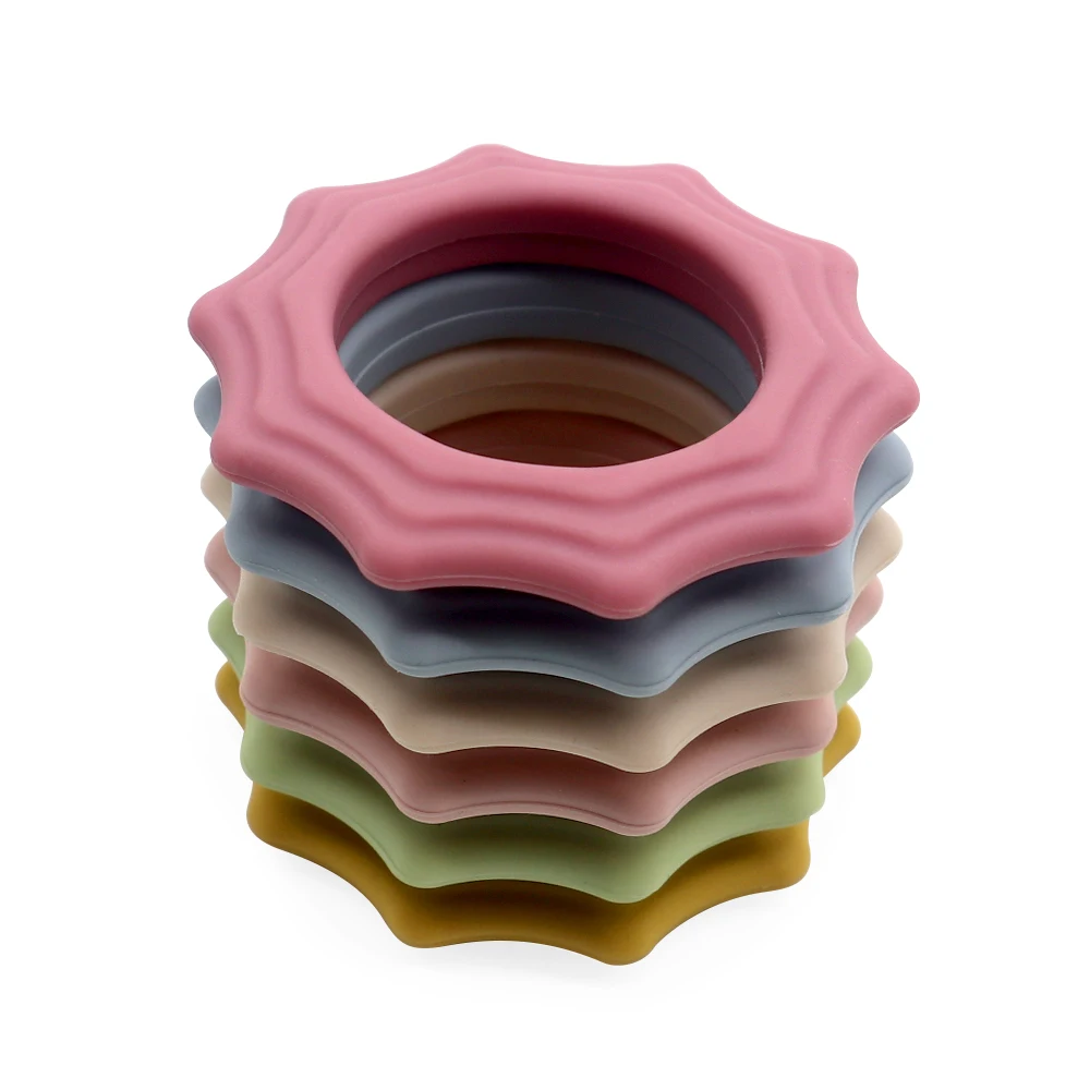 Melikey Wholesale Baby Silicone Fox Deer Sunshine Giraffe Cross Banana Rabbit Sun Bunny Rainbow Teether