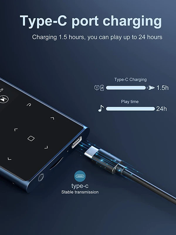 BENJIE 2022 новая модель mp4-плеера с большим экраном 2,8 дюйма