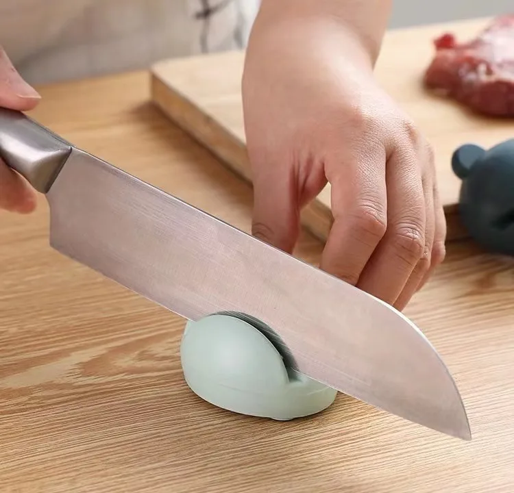 Rubber Mini Knife Sharpener Multifunctional Household Knife Sharpener Scissors Sharpener