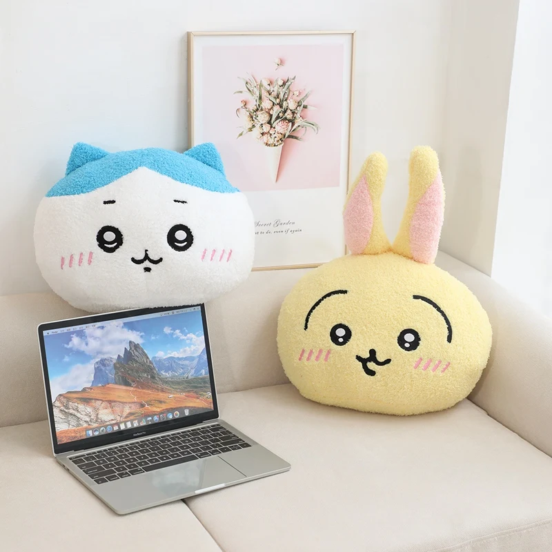 Cartoon chiikawa Plush Cute Dolls Kids Gifts Household Sofa Back Cushion Car Cushion Pillows