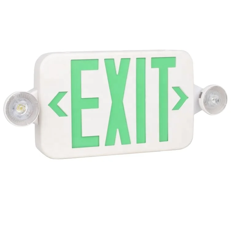 CK-7105G Green LED Combo Exit Sign Emergency Light