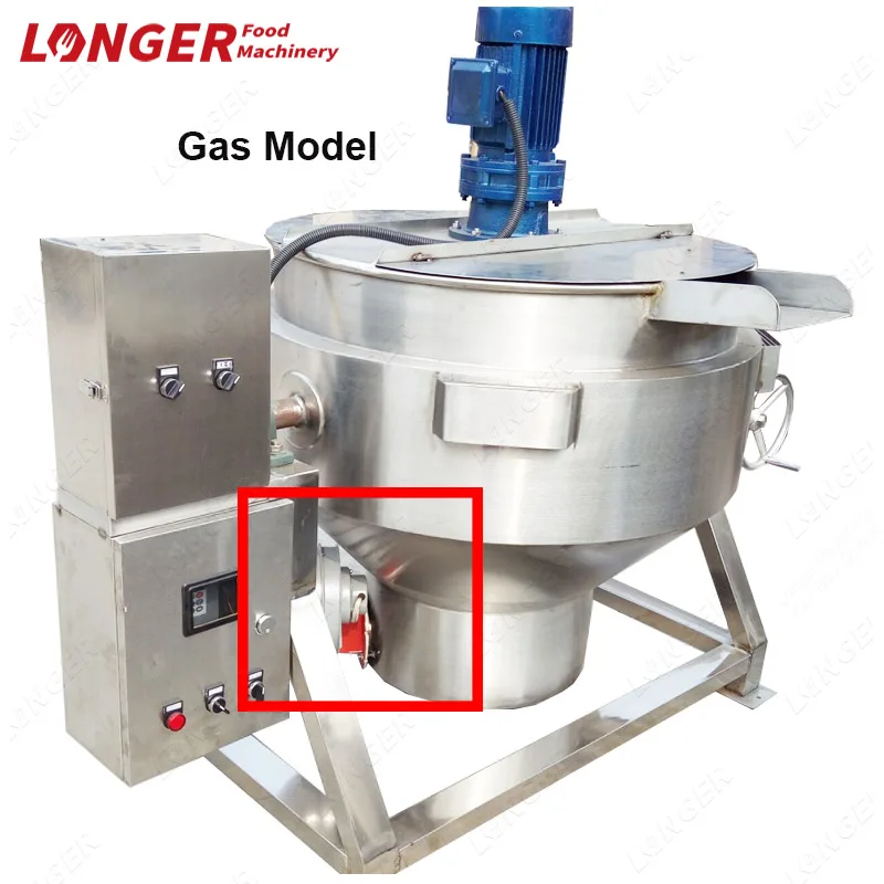Electrical Jacked Kettle Caramel Sugar Cooking Pot Heating Type Sugar Boiling Machine