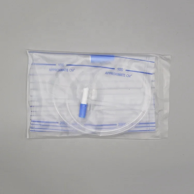 Good Supplier Medical Consumable For Elderly Male Disposable Drainage System Collection Urine bag