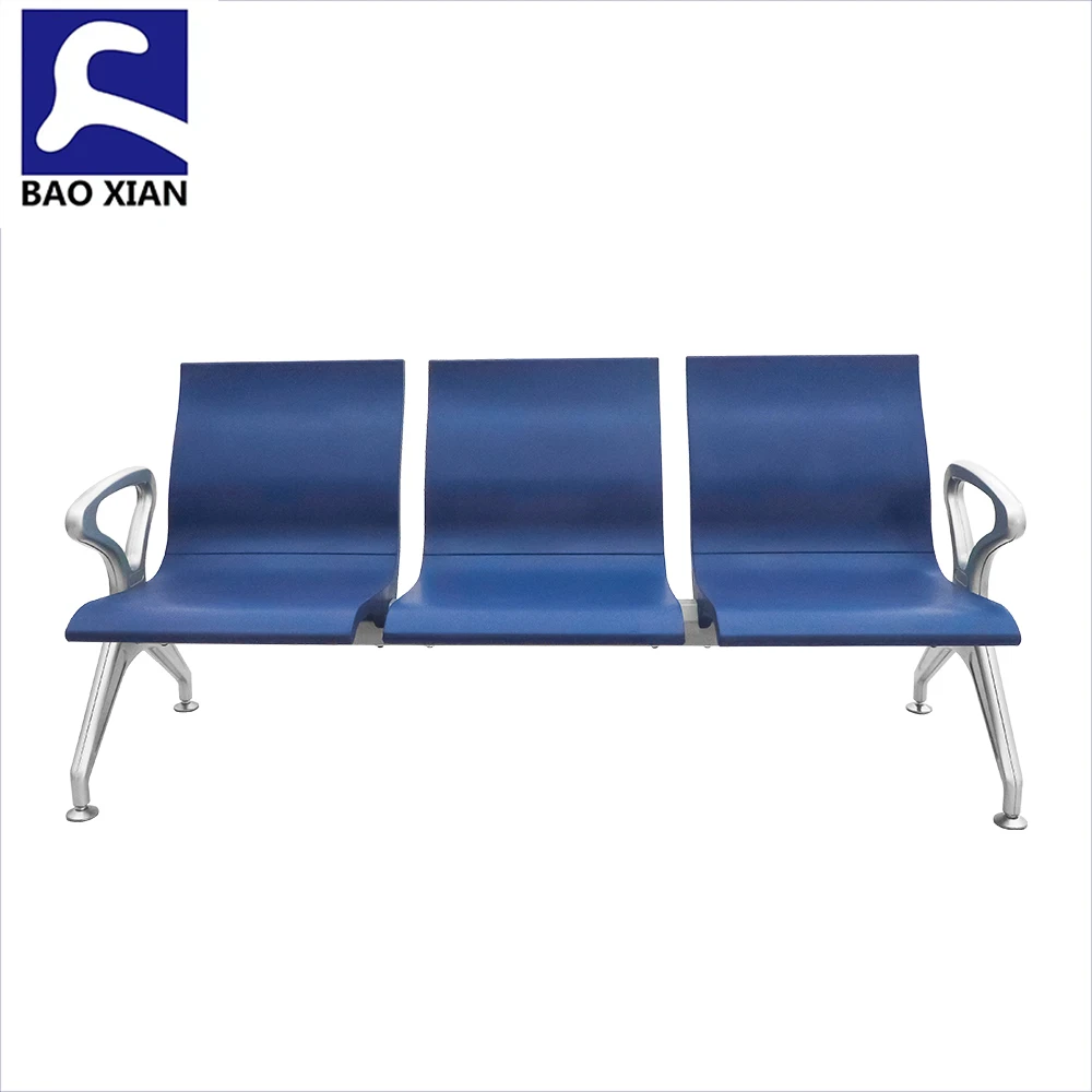 Factory Supply  Project  colorful pu cushion 2 3 4 5 seats hospital airport chair