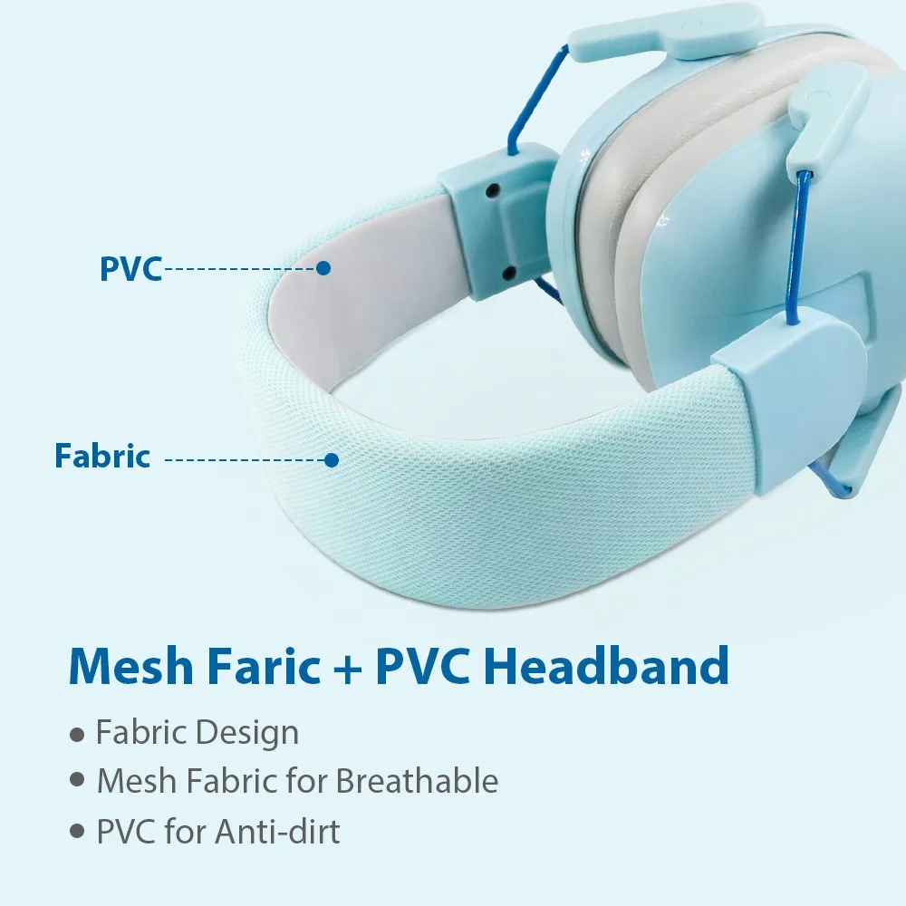 360 Degree Rotatable Foldable Child Noise Cancelling Headphones Hearing Protection Kids Earmuffs With 3 Different Holding Force