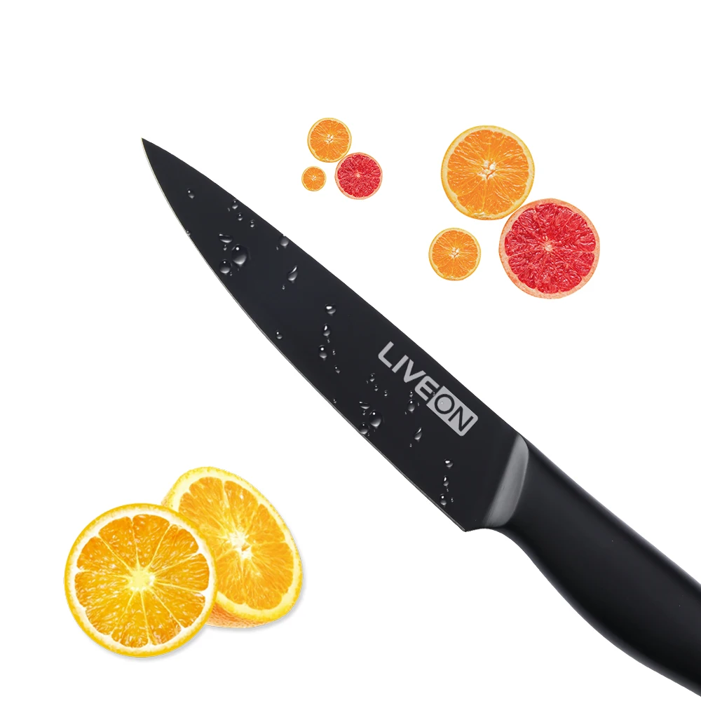 Wholesale Custom 5' Inch Black Oxide Blade Kitchen Mini Small Utility Knife with Hollow Handle