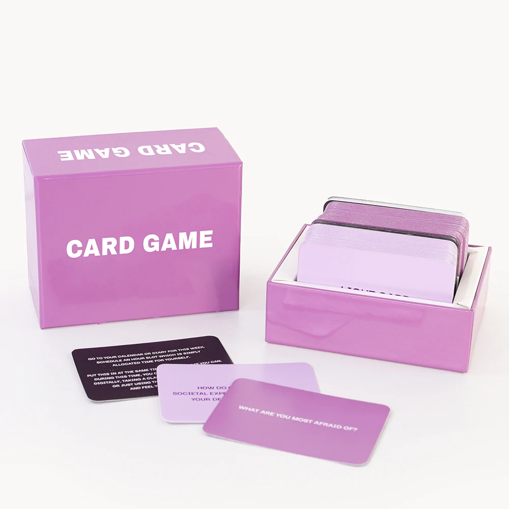 Question Custom Personalized Playing Card Game Art Paper Printing Packaging Fun Quote Machine Manufacturer With Box For Adult