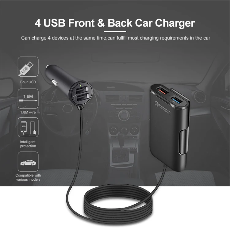 Wholesale new electric gift auto mobile charger 3A usb adapter 12 v usb car charger