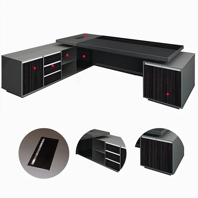 Новинка 2020, директорский стол, директорский офисный стол, 50 мм, L-образный стол, МДФ, стол руководителя, мебель, офисный стол, дизайн